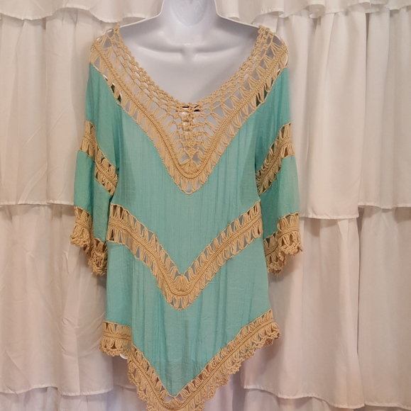 Vivid Importers NY Boho Crochet Top - Picture 3 of 4
